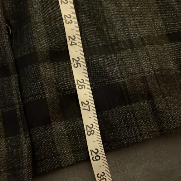 OSKA light jacket blazer Plaid size 2 fits 8/10 oversized wool/linen lagenlook - Picture 11 of 12